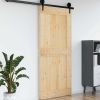 Door NARVIK Natural 39.37 x 82.68 in Solid Pine Wood