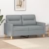 2-Seater Sofa Light Gray 47.2" Fabric