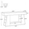 63 Inch Wooden Console Table Sofa Table Hallway Table - Living Room Furniture