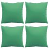 Throw Pillows 4 pcs Green 23.6"x23.6" Fabric