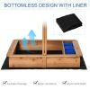 Kids Wooden Sandbox