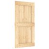Door NARVIK Natural 39.37 x 82.68 in Solid Pine Wood
