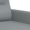 2-Seater Sofa Light Gray 47.2" Fabric