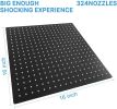 16 Inch Oversize Stainless Steel Rain Shower Head - Matte Black High Pressure Shower Head
