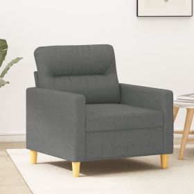 Sofa Chair Dark Gray 23.6" Fabric (Color: Gray)