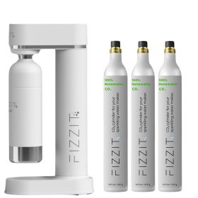 SpÃ¤rklÃ¯ Value Pack: Customize Your Hydration with Extra CO2 Gas Cylinders (Color: White, C02 Cylinder: 3 Pack)