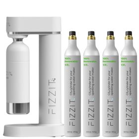 SpÃ¤rklÃ¯ Value Pack: Customize Your Hydration with Extra CO2 Gas Cylinders (Color: White, C02 Cylinder: 4 Pack)