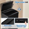 13.2 Gallon Stainless Steel Trash Can with Stay-on Lid and Soft Closure