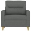 Sofa Chair Dark Gray 23.6" Fabric